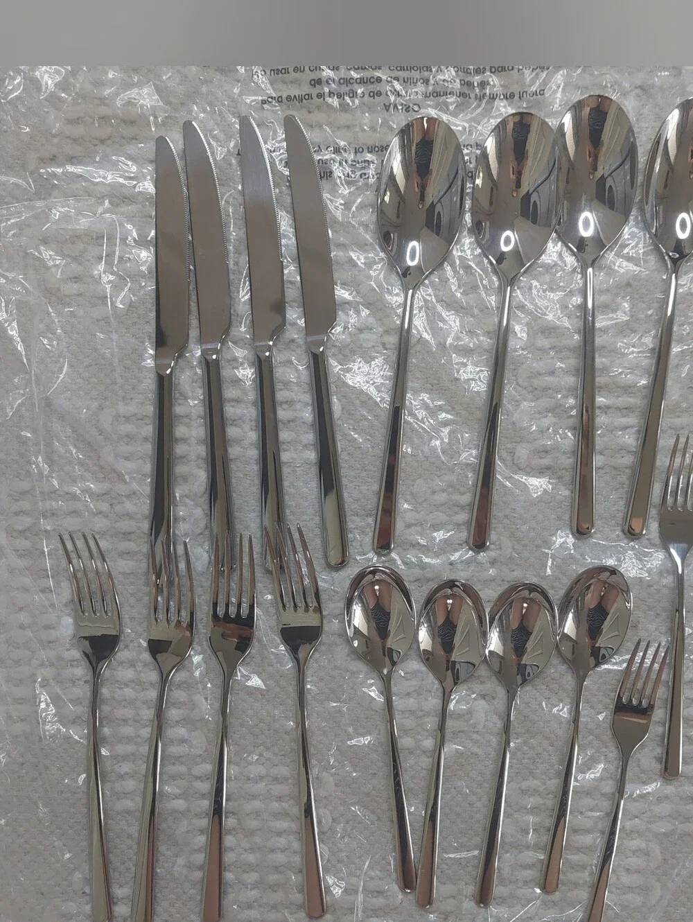 NEW! Quince- Sambonet Gia Minimalist 60 Piece Stainless Steel Flatware Set! (P2)